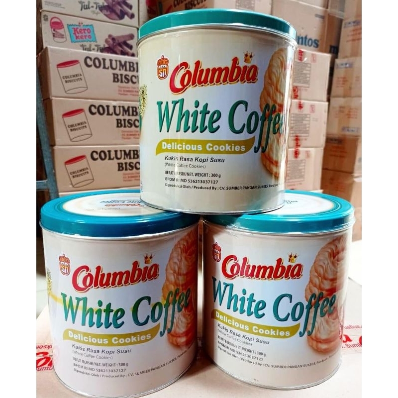 Columbia Biskuit kaleng bulat 350gr
