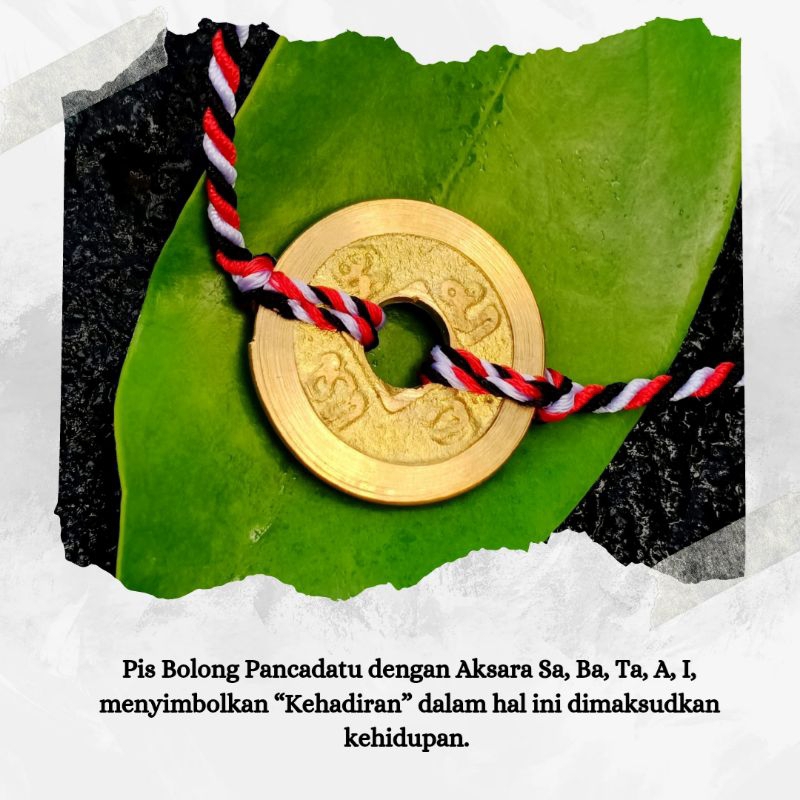 Gelang Tridatu Pis Bolong Sa Ba Ta A I / Gelang Tridatu Pis Bolong Pancadatu / Gelang Tridatu Pis Koci / Craftdewata