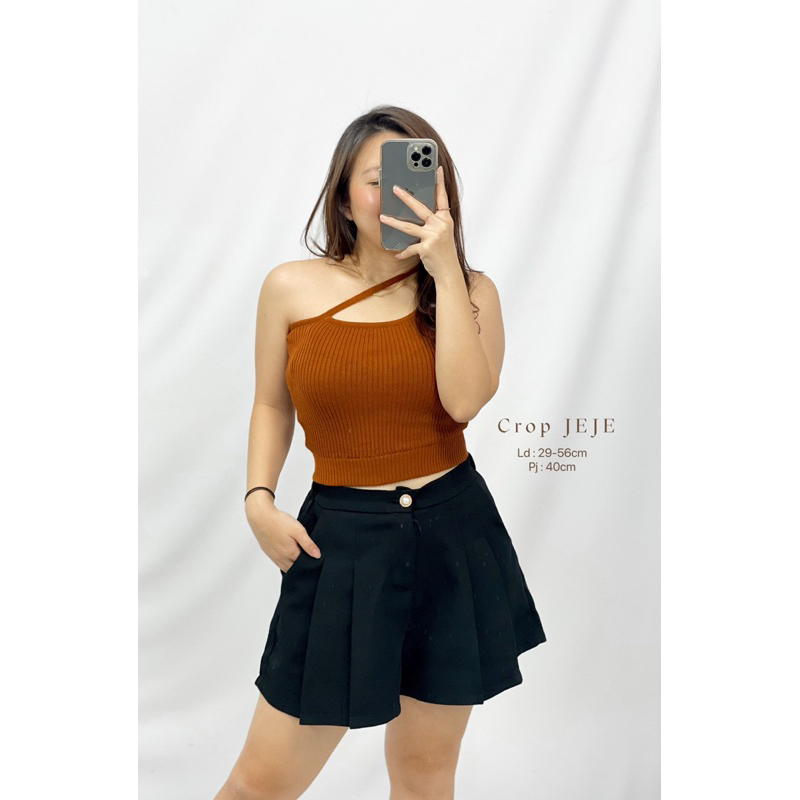 MDLV ~ Crop Jeje Rajut Crop top Rajut