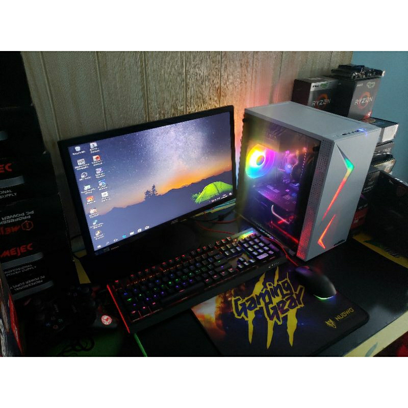 PC i5 3470 Ssd 120gb VGA GT 710 2gb Monitor Aoc 21 FHD