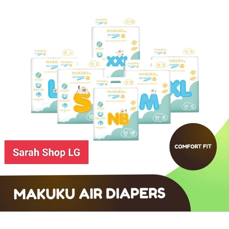 MAKUKU COMFORT FIT NB32,S30,M28, L26, XL24,XXL22