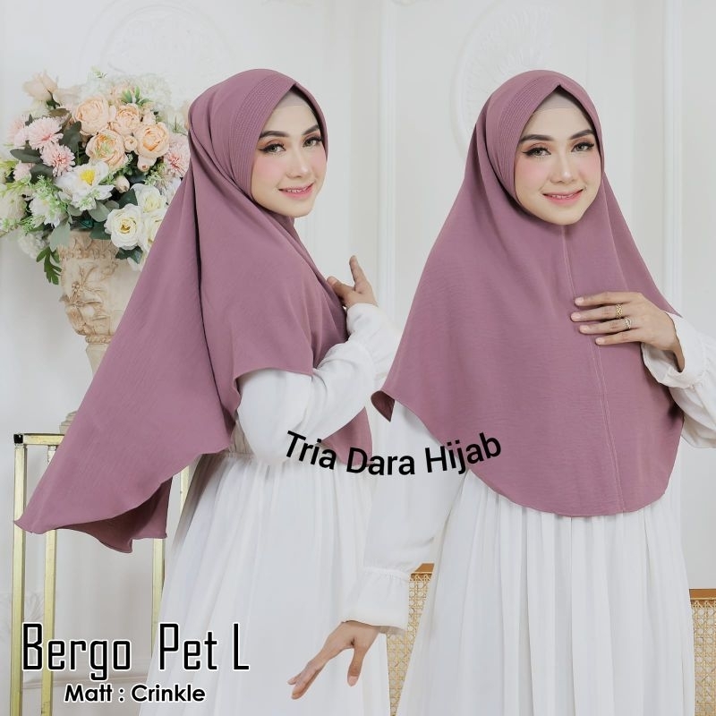Hijab Instan Pet Crinkle Airflow l - Jilbab Instan Pet Crinkle Airflow - Kerudung Pet Crinkle Airflo