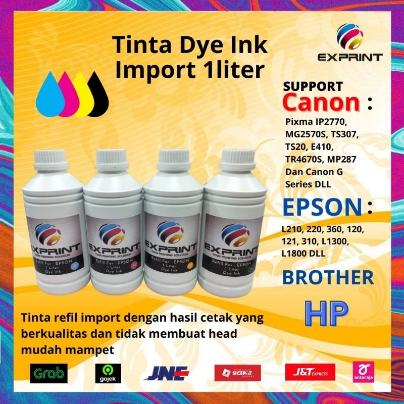 Tinta Refill Printer Dye Ink 1 liter For Canon/Epson /Brother