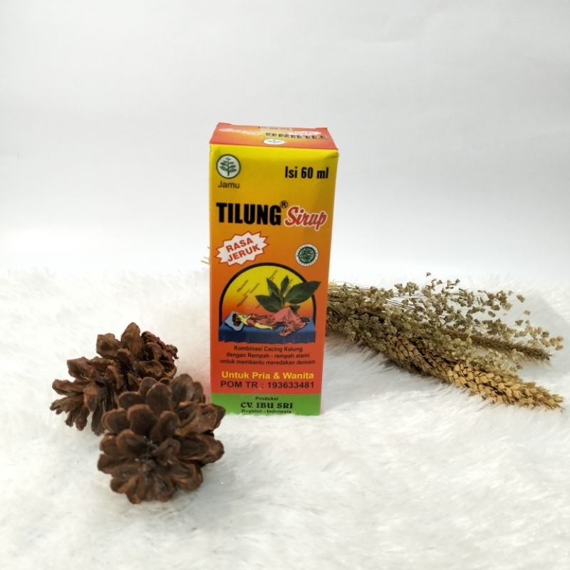 

TILUNG SIRUP 60 ML PER BOTOL /RASA JERUK / SIRUP PENURUN DEMAM TYPUS / EKSTRAK CACING / OBAT TIPES / DEMAM TIPES