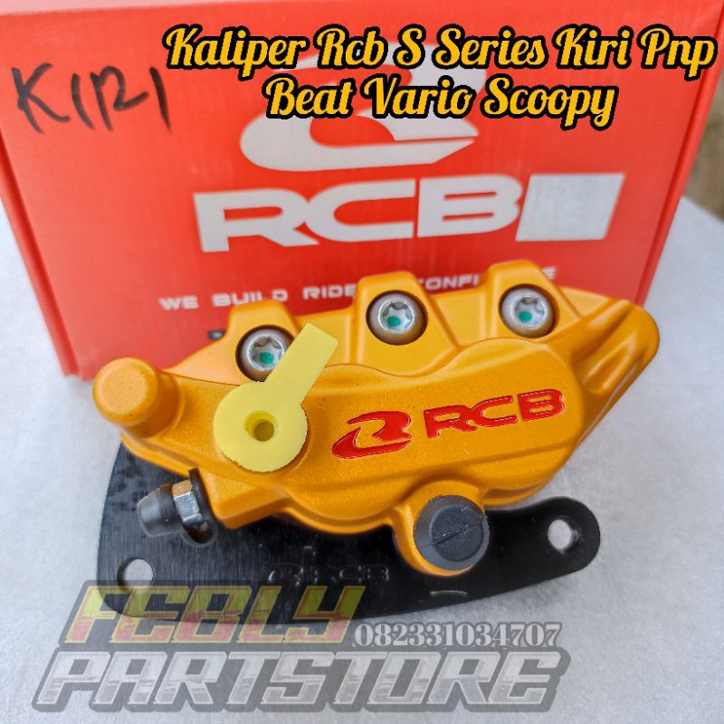 KALIPER CALIPER RCB S SERIES 2P 2 PISTON KIRI PNP BEAT OLD BEAT F1 BEAT NEW BEAT STREET SCOOPY OLD S