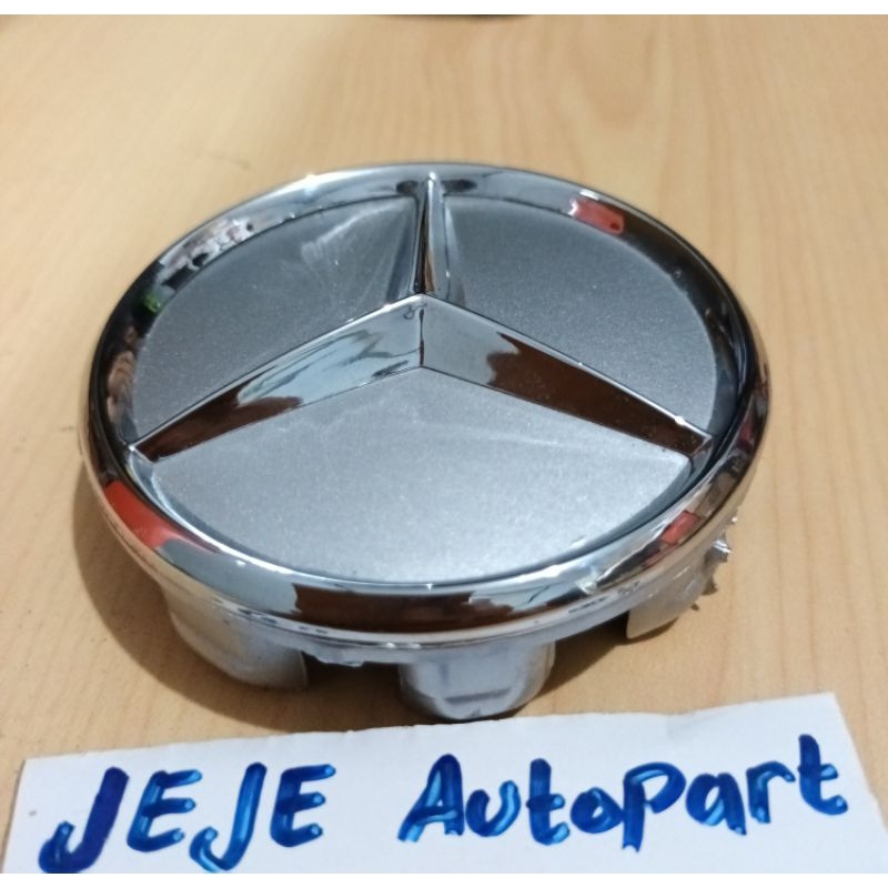 dop roda tutup as tengah velg center mercy marcedes benz chrome  diameter 7.5cn