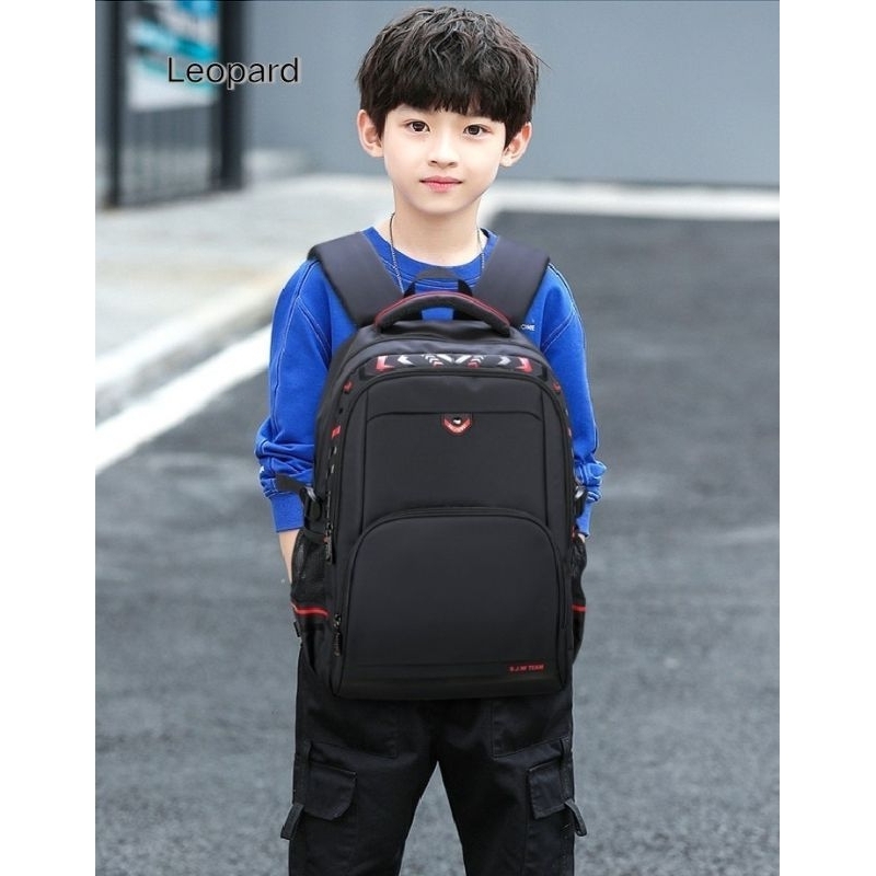 MS_Tas Ransel Fashion Leopard Ransel Anak sekolah Laki-laki 8879