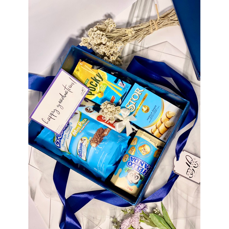 

Snack box blue Series | special gift box snack box kado wisuda ulang tahun anniversary hampers hadiah