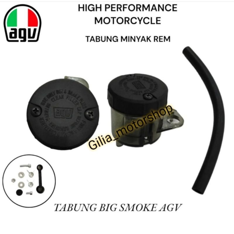 Tabung minyak Smoke Besar AGV Racing Tabung minyak Rem Big Smoke plus Selang Universal Motor