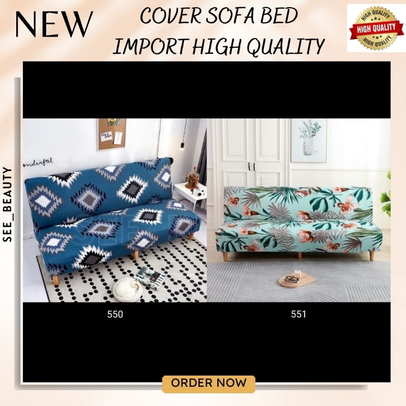 SEETM43 COVER SOFA BED MOTIF COVER SOFA SARUNG SOFA BED ELASTIS COVER SOFA INOAC IFORMA SOFA TAMU FASIA - Cover SOFA BED Sarung SOFA BED stretch elastis NAVY RECTANGLE cover (sarung sofa bed)hanya sarung nya ✅BISA COD✅ COVER SOFA BED ELASTIS / SARUNG SOFA