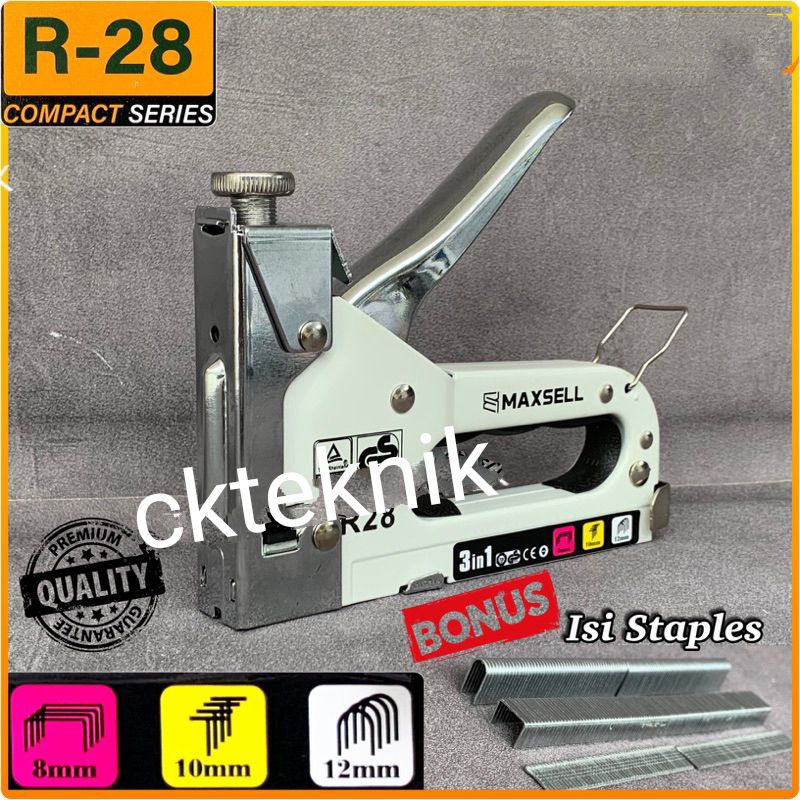 

Staples Gun Tacker R28 3in1 stapler nailer alat paku tembak - R28