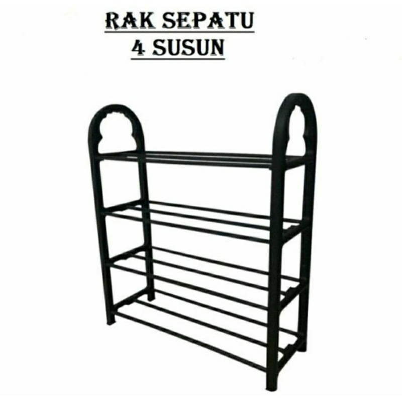 Rak Sepatu 4 Susun Portable Serbaguna