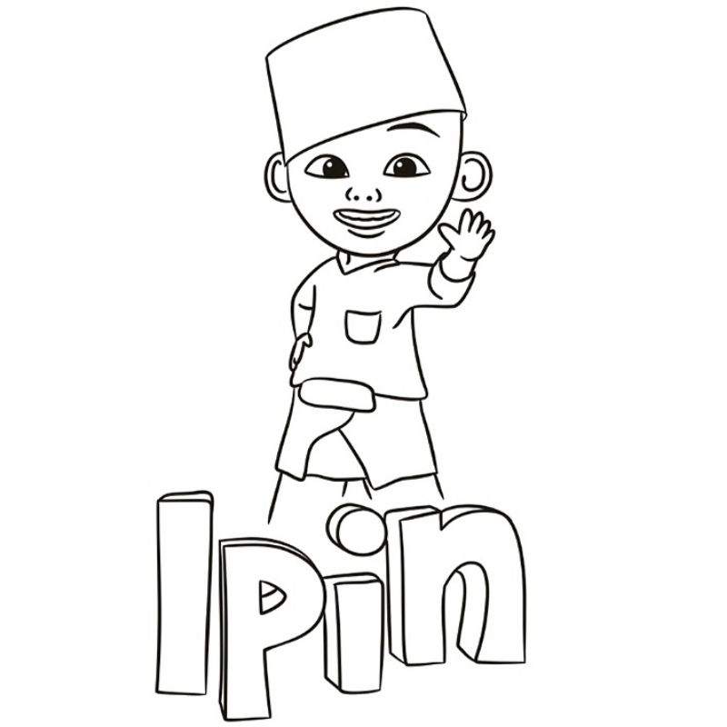

Gambar Sketsa Mewarnai Edisi Upin Ipin Peci / Seketsa Lukis / Drawing Sketch / Kertas Menggambar A4