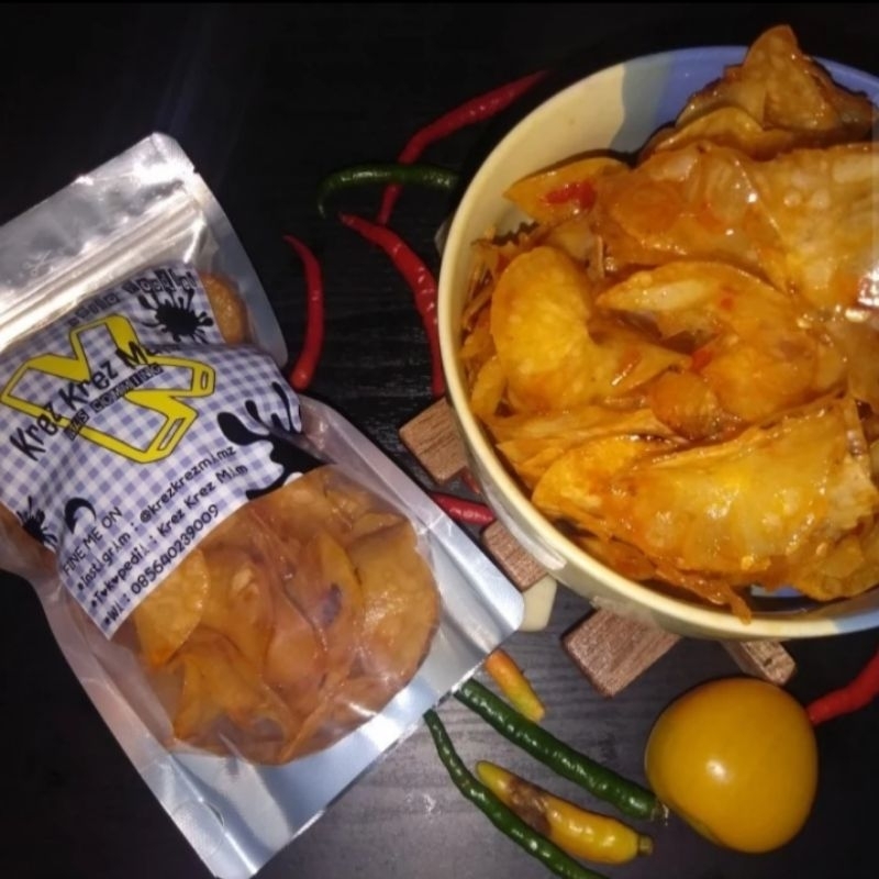 

Kripik Singkong Balado Krez Mamz 100gr