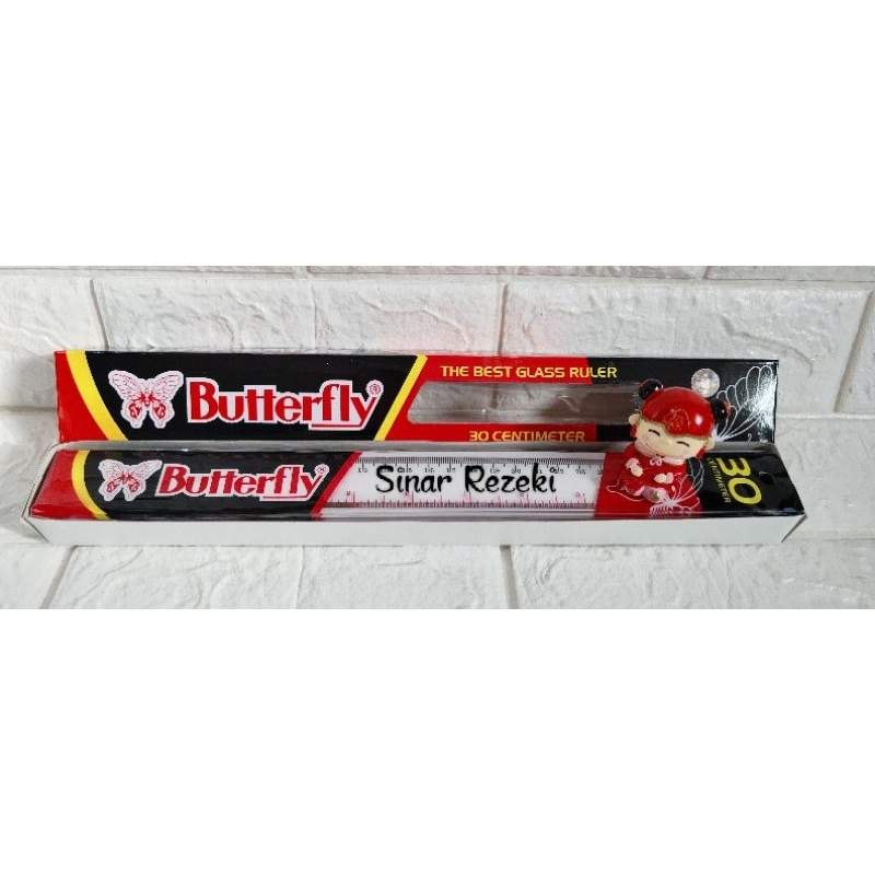 

12 buah!! Penggaris 30cm/rol butterfly 30cm/rol 30cm
