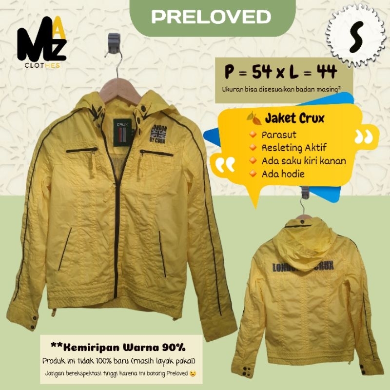 MAZ Preloved - Bekas Jaket Crux - Jaket Second Branded - Murah Layak Pakai