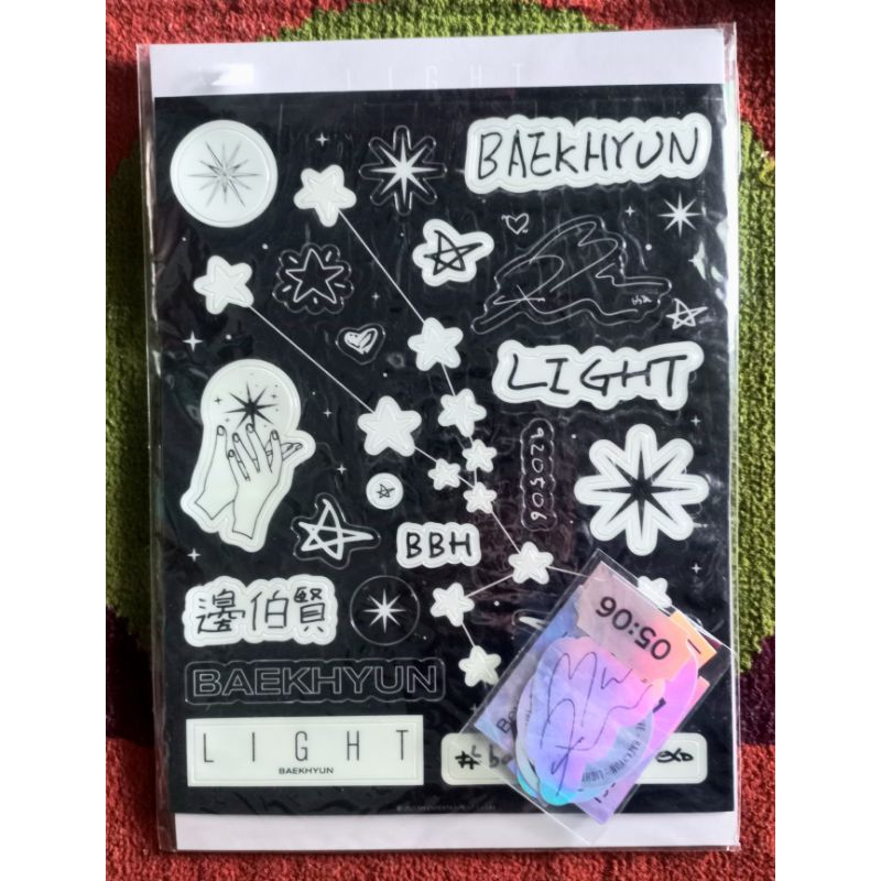 BAEKHYUN LIGHT MD ZODIAC NIGHT GLOW & HOLOGRAM LUGGAGE STICKER
