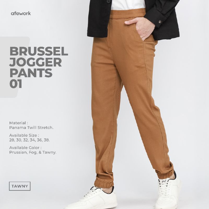 Brussel jogger pants 01 AFEWORK / celana joger Afework