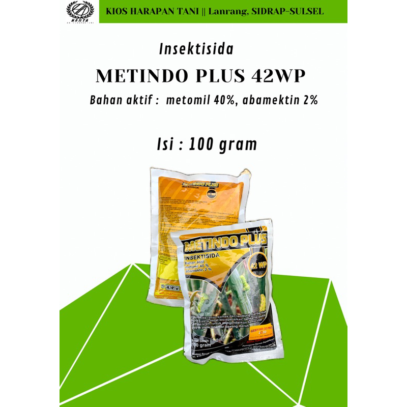 (Insektisida/Racun Ulat) METINDO PLUS 42 WP 100 gram
