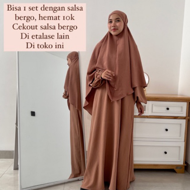 SALSA BERGO CRINKLE SYAR'I JUMBO AIRFLOW CRINKLE By Hawacorner