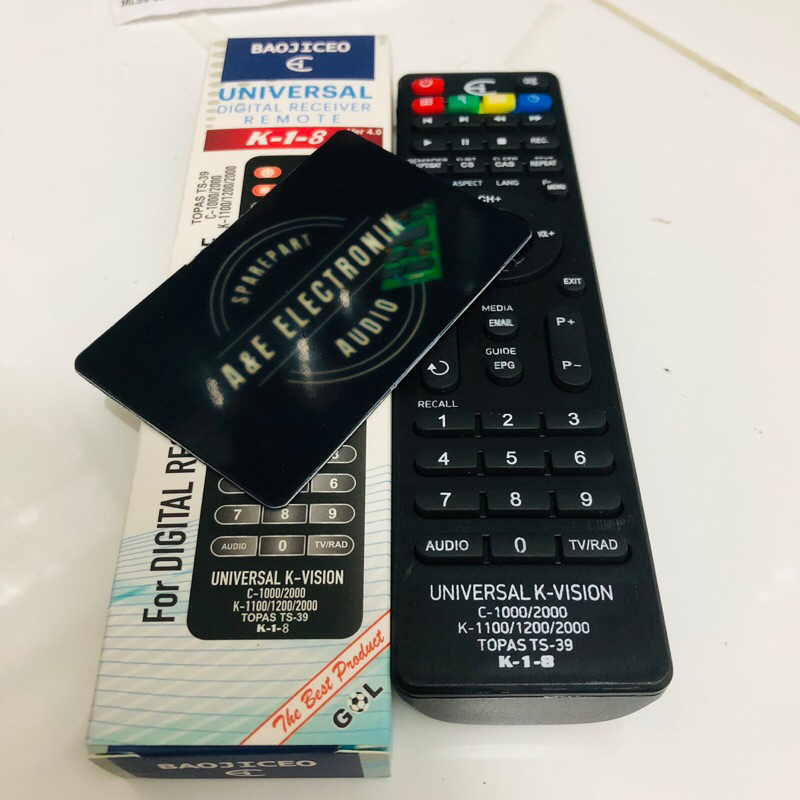 Remot remote KVISION C1000/C2000/K-1100/1200/2000/TOPAS/KVISION BROMO PARABOLA/RECEIVER MULTI/Universal