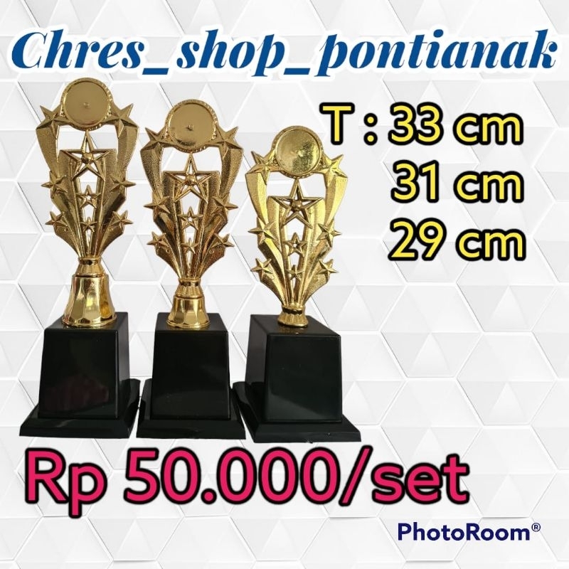 Piala Murah(207,9,t) Model F27.Isi 3 Pcs Pontianak Kalimantan Barat