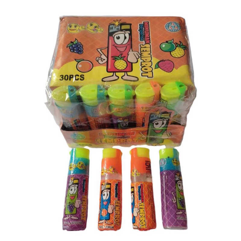 Permen semprot korek isi 30pcs