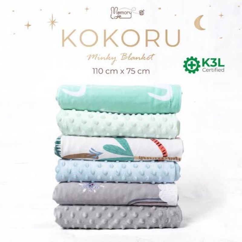 Memorylife Kokoru Minky Blanket / Selimut Bayi