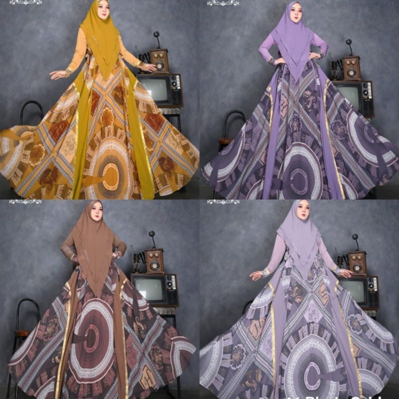 (COD dan Cicilan ) Gamis Syari ALYASMIN by Humaira