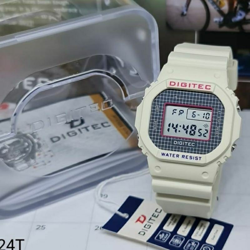 DG 6024 JAM TANGAN PRIA RUBBER TAHAN AIR ORIGINAL DIGITEC TERLARIS BISA COD