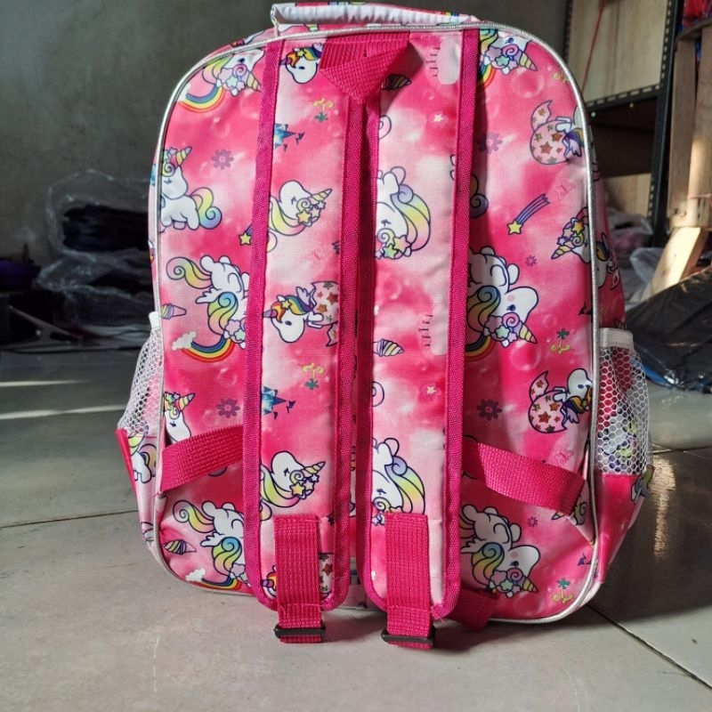 Ransel sekolah motif UNICRON bisa nyala ber-LED model timbul 3D