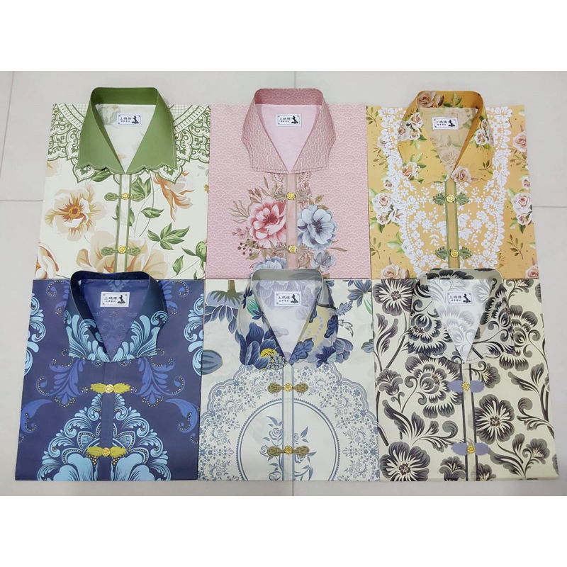 BAJU CELANA KERTAS WANITA CEWE MOTIF AI RENDA UNTUK SEMBAHYANG CENG BENG / QING MING