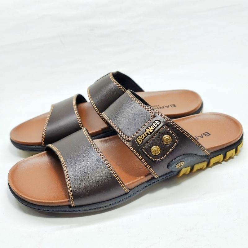 Sandal pria kulit Barnett Reno max 01 Reno 23 Sandal Casual pria