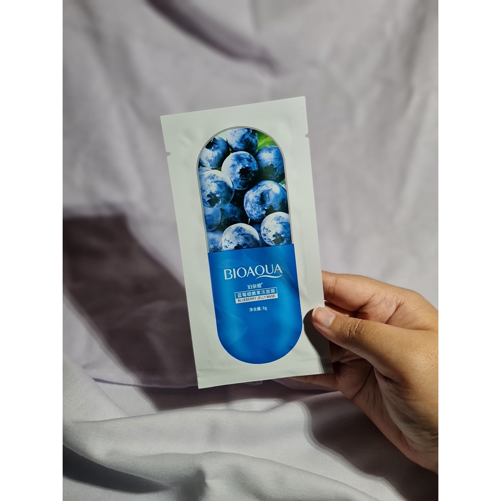 BIOAQUA Blueberry Jelly Mask / Masker Wajah / Masker Muka