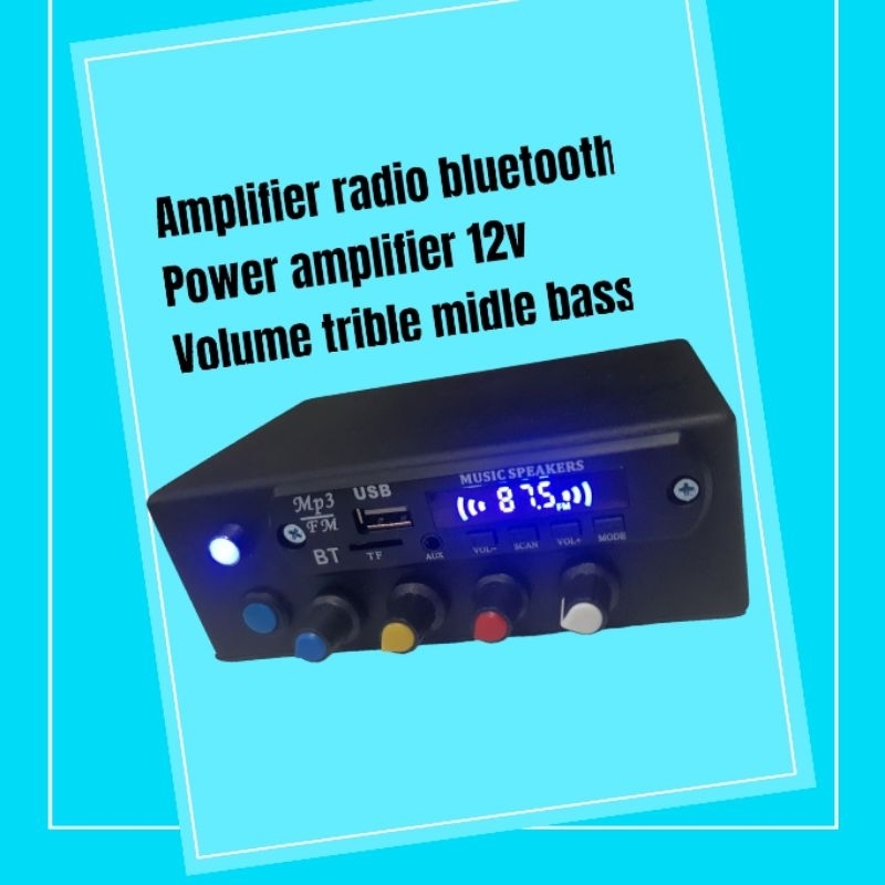 AEBDG MP3 BLUETOOTH USB AMPLIFIER VOLUME TRIBLE MIDLE BASS PAM 8610 / AMPLIFIER MOBIL BLUETOOTH MP3 