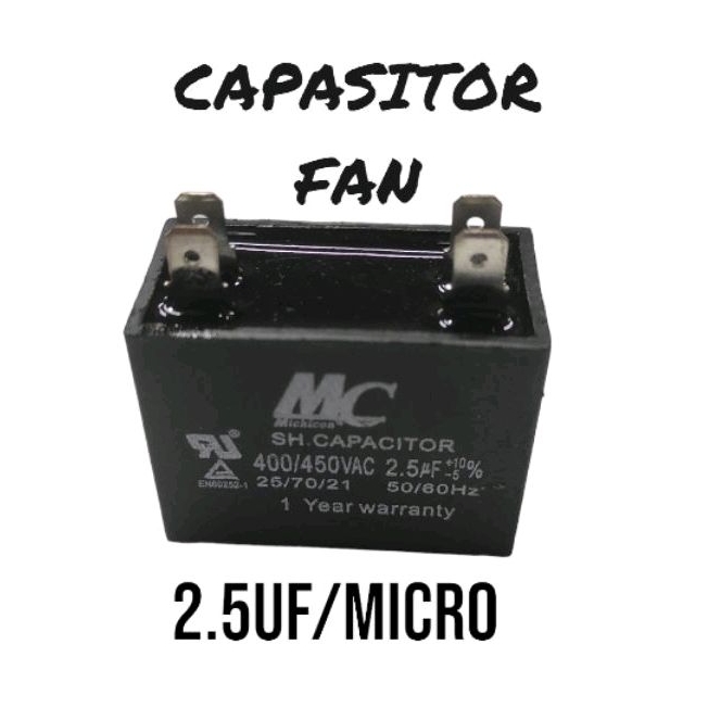 CAPASITOR FAN AC KAPASITOR FAN INDOOR AC 450VOLT KOTAK SOKET MC