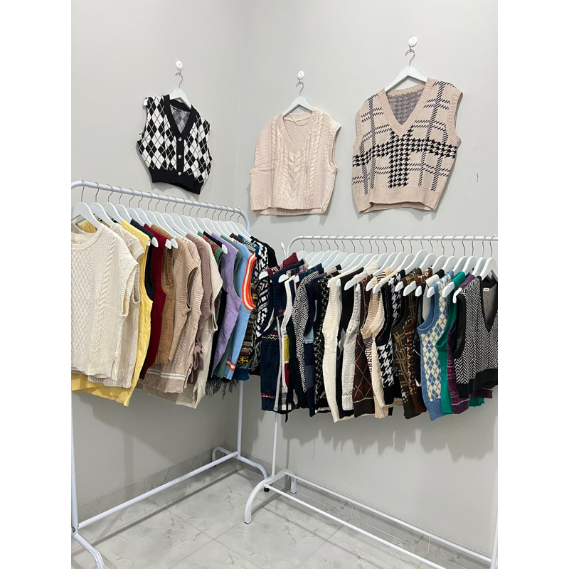 PREMIUM CARDI RAJUT COLORFULL / VEST RAJUT / OUTER RAJUT / CARDIGAN RAJUT / KEMEJA DENIM / KEMEJA JE