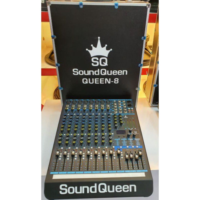 Mixer Audio Soundqueen Queen 8 Channel Plus (+) Hardcase Original TERBAIK