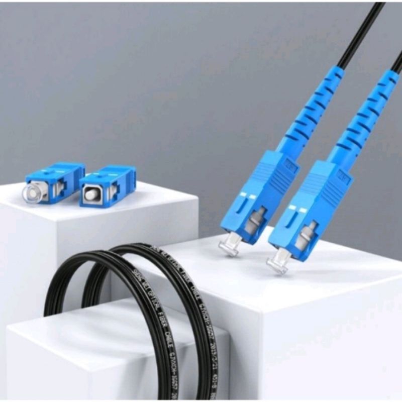 Paket Cable Fiber Optic 300 Meter + Media Converter HTB 3100 A Dan B