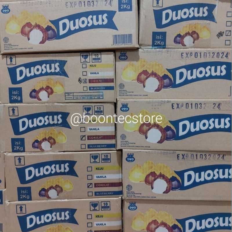 

Soes Coklat Duo / Duosus / Duo Sus Coklat 1 Kotak isi 2 Kg / Duosoes