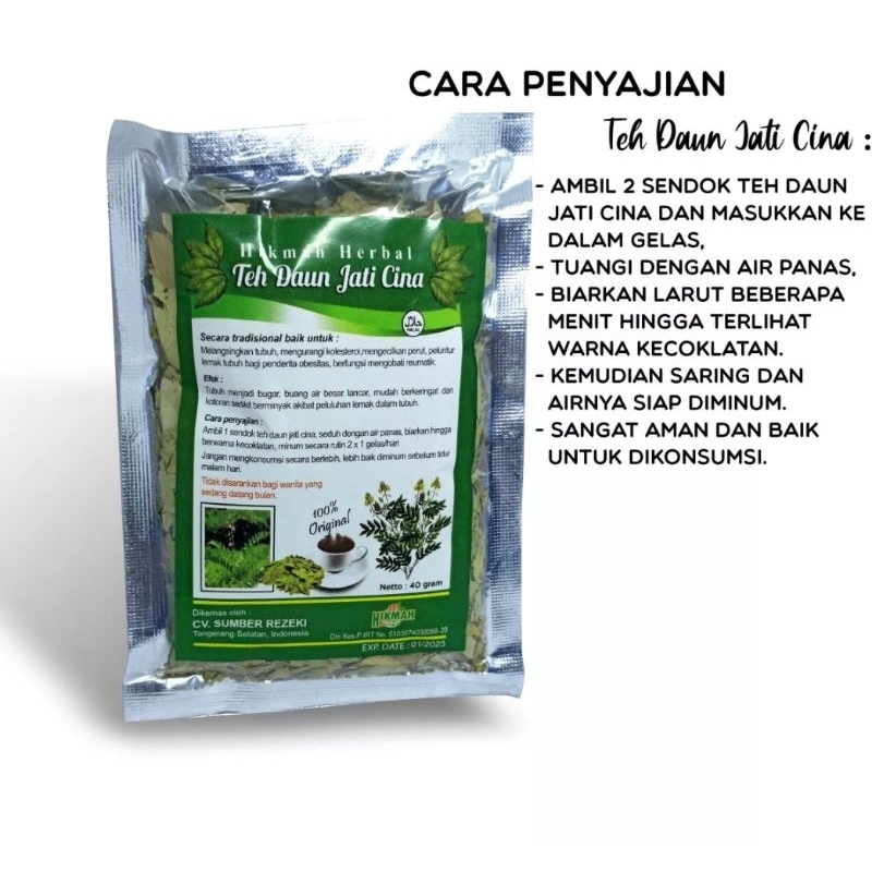 [ PAKET 10 PCS ] TEH PELUNTUR LEMAK DAUN JATI CINA TEH PELANGSING / TEH DIET PENURUN BERAT BADAN / TEH PELANGSING AMPUH