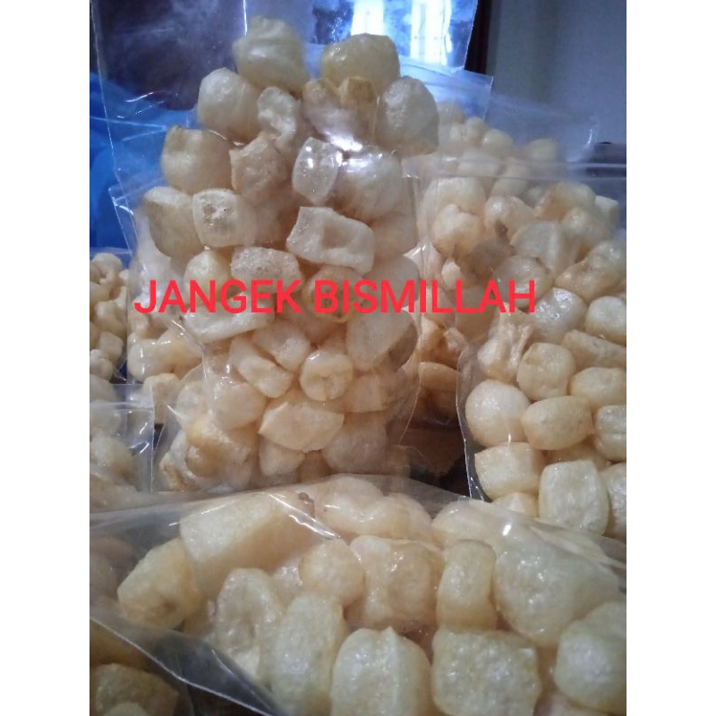 

110 gr KERUPUK JANGEK / KERUPUK KULIT KERBAU dan SAPI SIAP MAKAN KHAS KUMANGO BATUSANGKAR