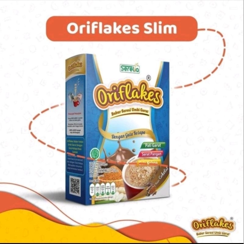 

Oriflakes Sereal Slim Umbi Garut Solusi Diet Isi 350gr
