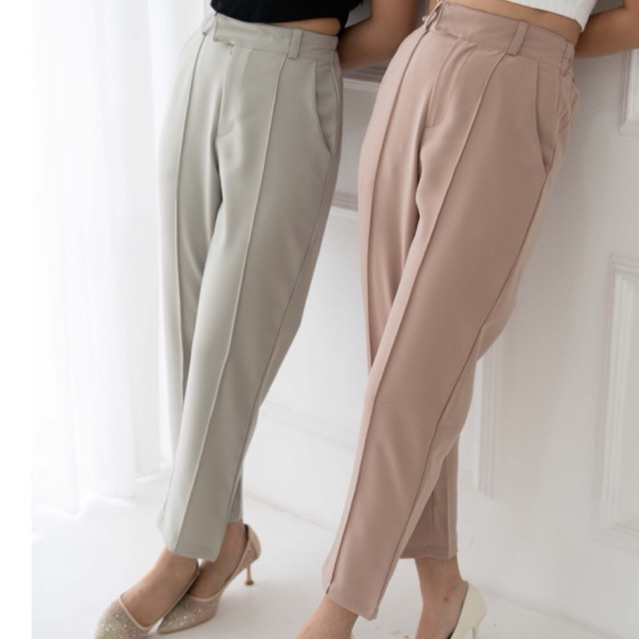 IWEARGRACIE - LAURA PANTS / CELANA PANJANG WANITA / CELANA KERJA / CELANA HIGHWAIST