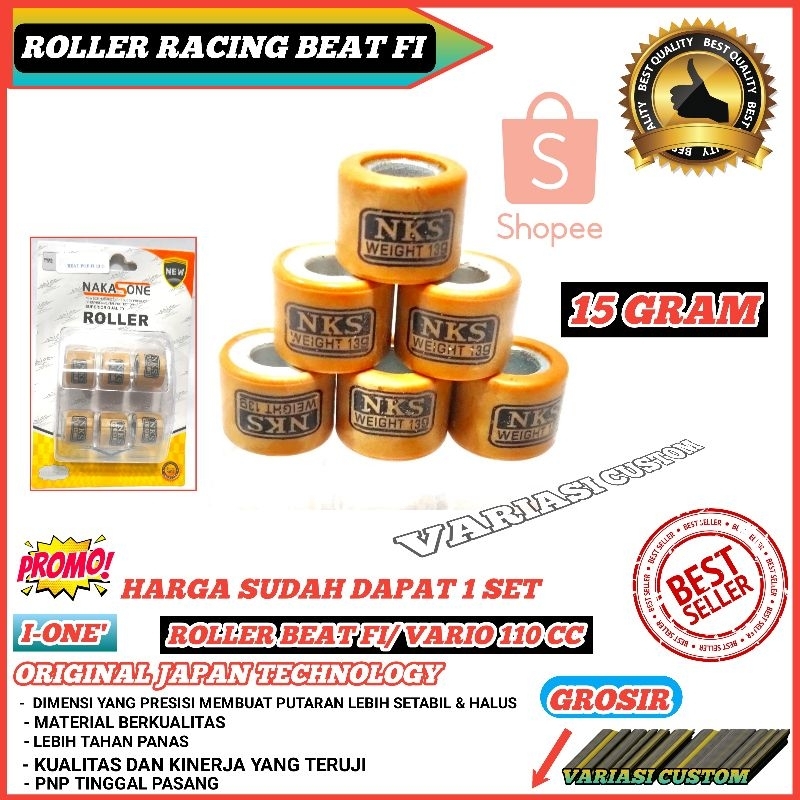 ROLLER ROLER BEAT FI POP BEAT ESP BEAT STREET SCOOPY FI VARIO KARBU 15 GRAM GR ORIGINAL NAKASONE