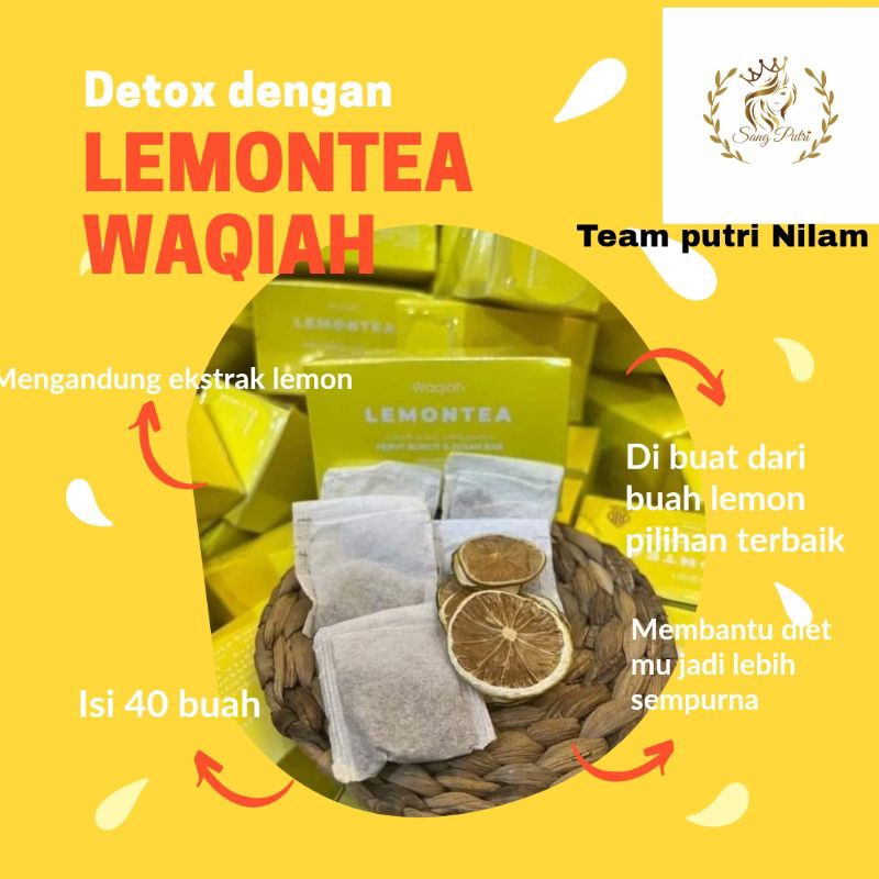 

teh herbal pelangsing waqiah lemon tea