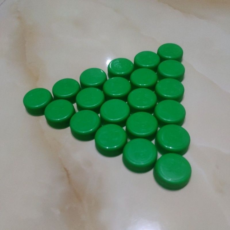 Tutup Botol Bekas Teh Gelas 100 Pcs Cuci Bersih