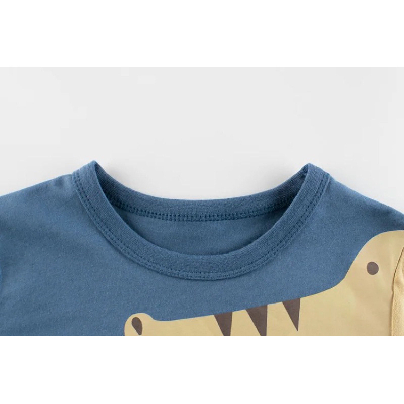 Kaos Anak impor Gambar Buaya 3D Tshirt Anak Laki Laki Baju Atasan Anak Murah Baju Kaos Anak Korea Style