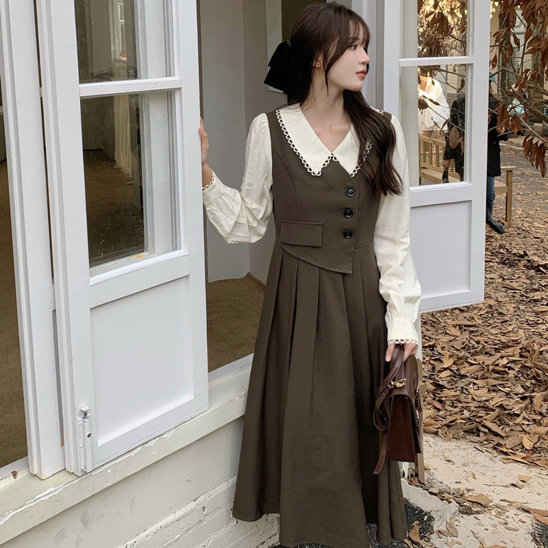 [ Retro Series ] French Retro Dress Import Premium