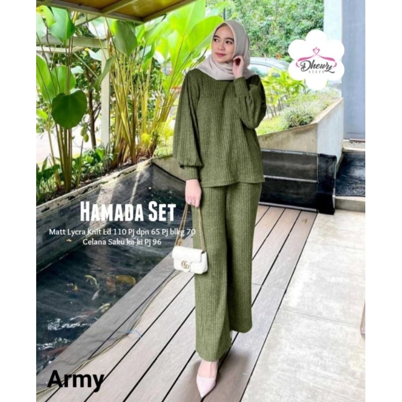 hamada set by dhewy || lycra knit ld 110